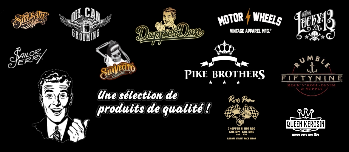 v&ecirc;tements r&eacute;tro, pin-up, gomina et accessoires rockabilly et kustom